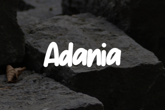 Adania: A Script Amp Font That Elevates Campaign Typography