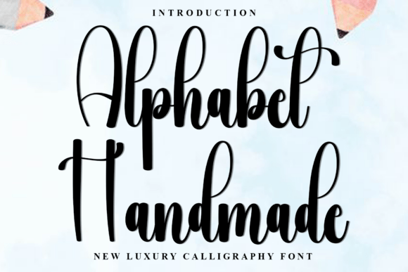 Alphabet Handmade: A Luxurious Script Font for Makers and Creative Sellers