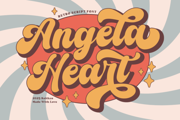 Angela Heart Font: A Maker’s Best Friend for Charming Product Designs