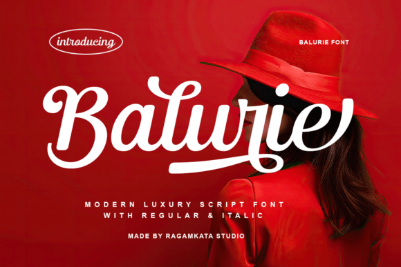 Balurie Regular: A Luxurious Script Font for Elegant Web Design