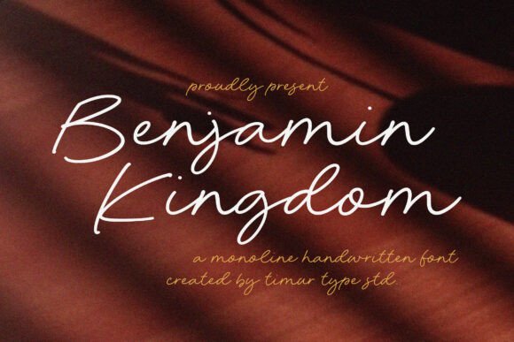 Benjamin Kingdom: A Stylish Handwritten Font for Makers and Creative Sellers
