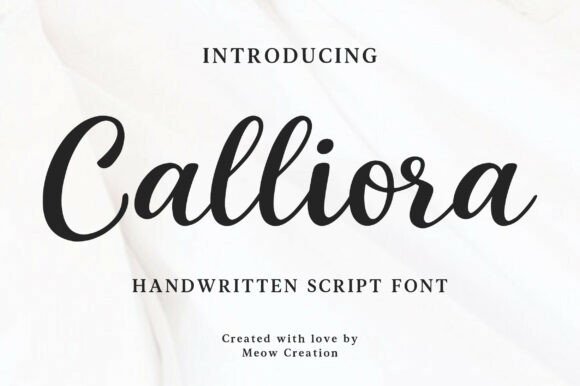 Calliora: A Graceful Script Font for Timeless Editorial Design
