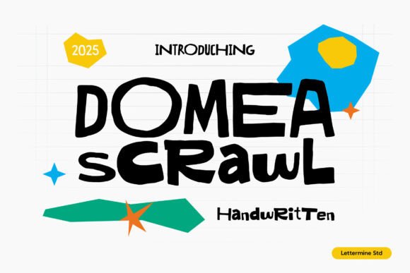Domea Scrawl: A Handwritten Font That Adds Personality to Craft and Product Designs