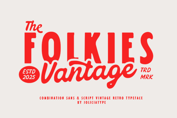 Folkies Vantage: A Vintage Font Duo for Scroll-Stopping Digital Campaigns