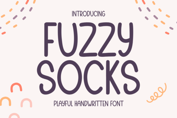 Fuzzy Socks: A Playful Handwritten Font for Crafters and Product Makers