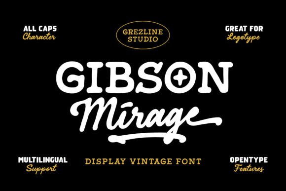 Gibson Mirage Sans: A Refined Display Font for Modern Editorial Design