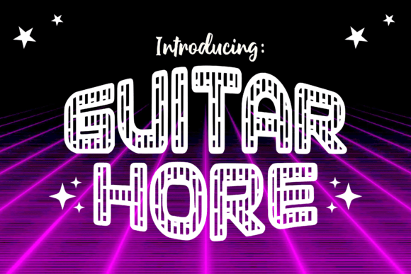Guitar Hore: A Cool, Chic Font for Crafty Makers and Product Designers