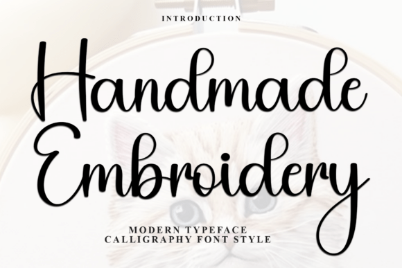 Handmade Embroidery: A Playful Script Font for Creative Makers and Sellers