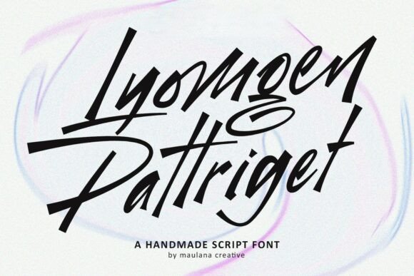 Lyomgen Pattriget: A Bold Script Font for Modern Editorial Design