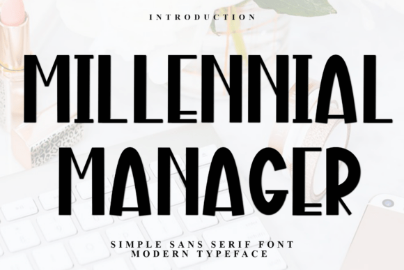 Millennial Manager: The Handwritten Font That Elevates Modern Marketing Design