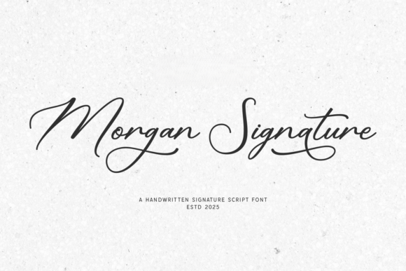 Morgan Signature: A Refined Handwritten Font for Editorial Design