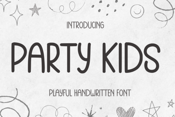 Party Kids: A Playful Handwritten Font for Creative Editorial Design