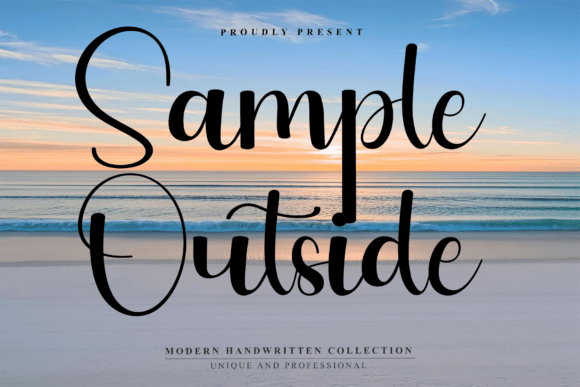Sample Outside: A Handwritten Font That Brings Personality to Crafted Goods