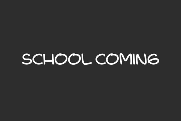 School Coming Font: A Playful Typeface for Small Business Branding