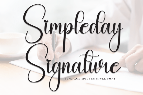 Simpleday Signature: A Graceful Script Font for Authentic Branding