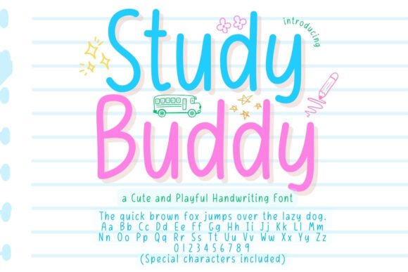Study Buddy: A Playful Handwriting Font for Web Design Projects