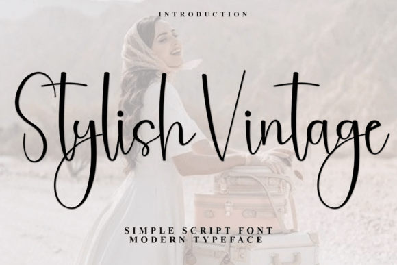 Stylish Vintage Font: A Thoughtful Choice for Elegant Editorial Design